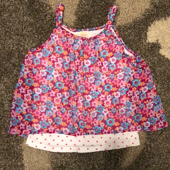 2- Girls Flowy Summer Tank Tops - Picture 2 of 4